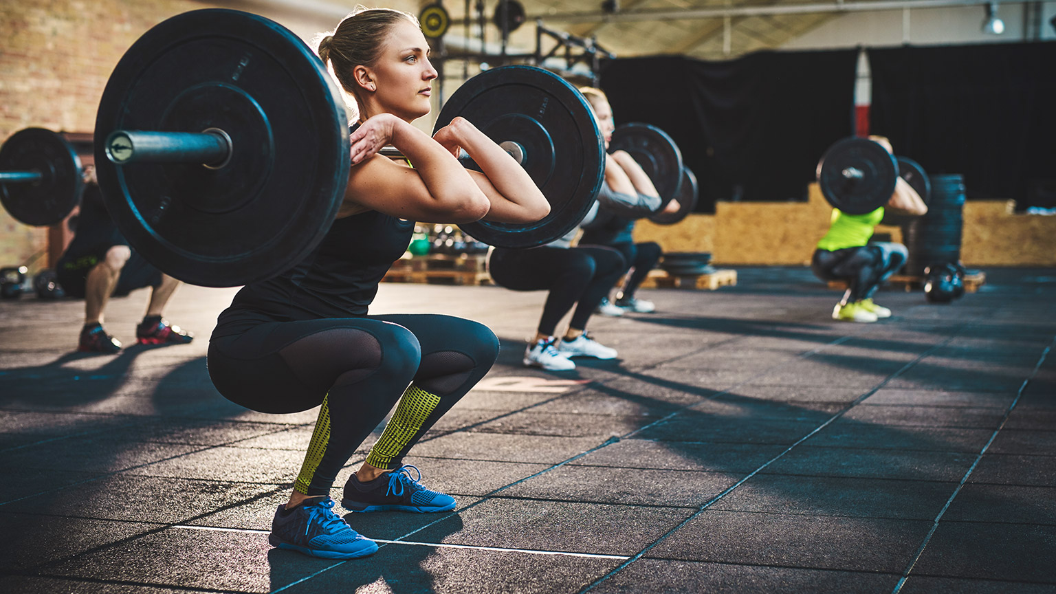 Exercise class in a gym