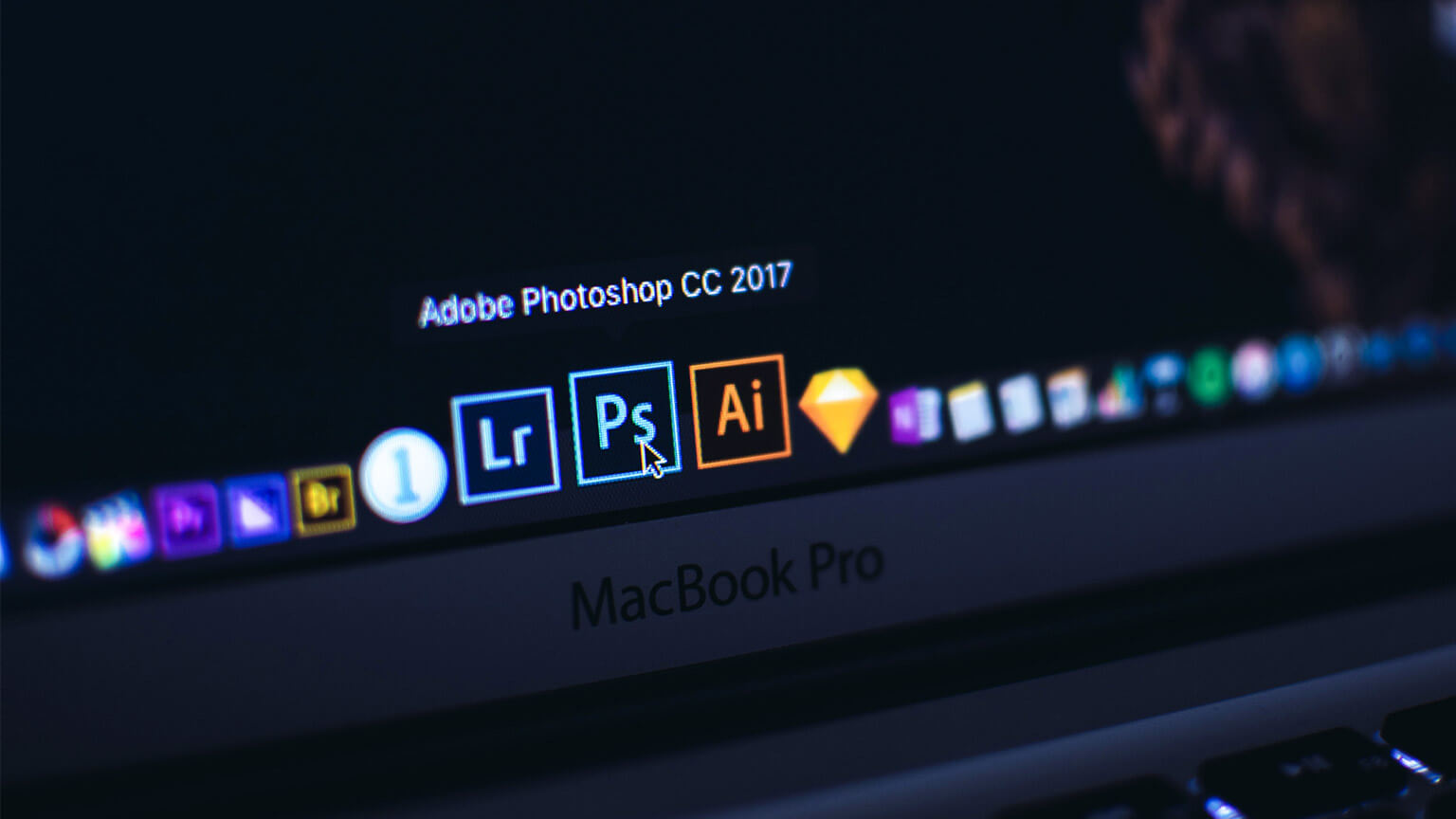 A close up of a designer's toolbar, highlighting Adobe® Photoshop