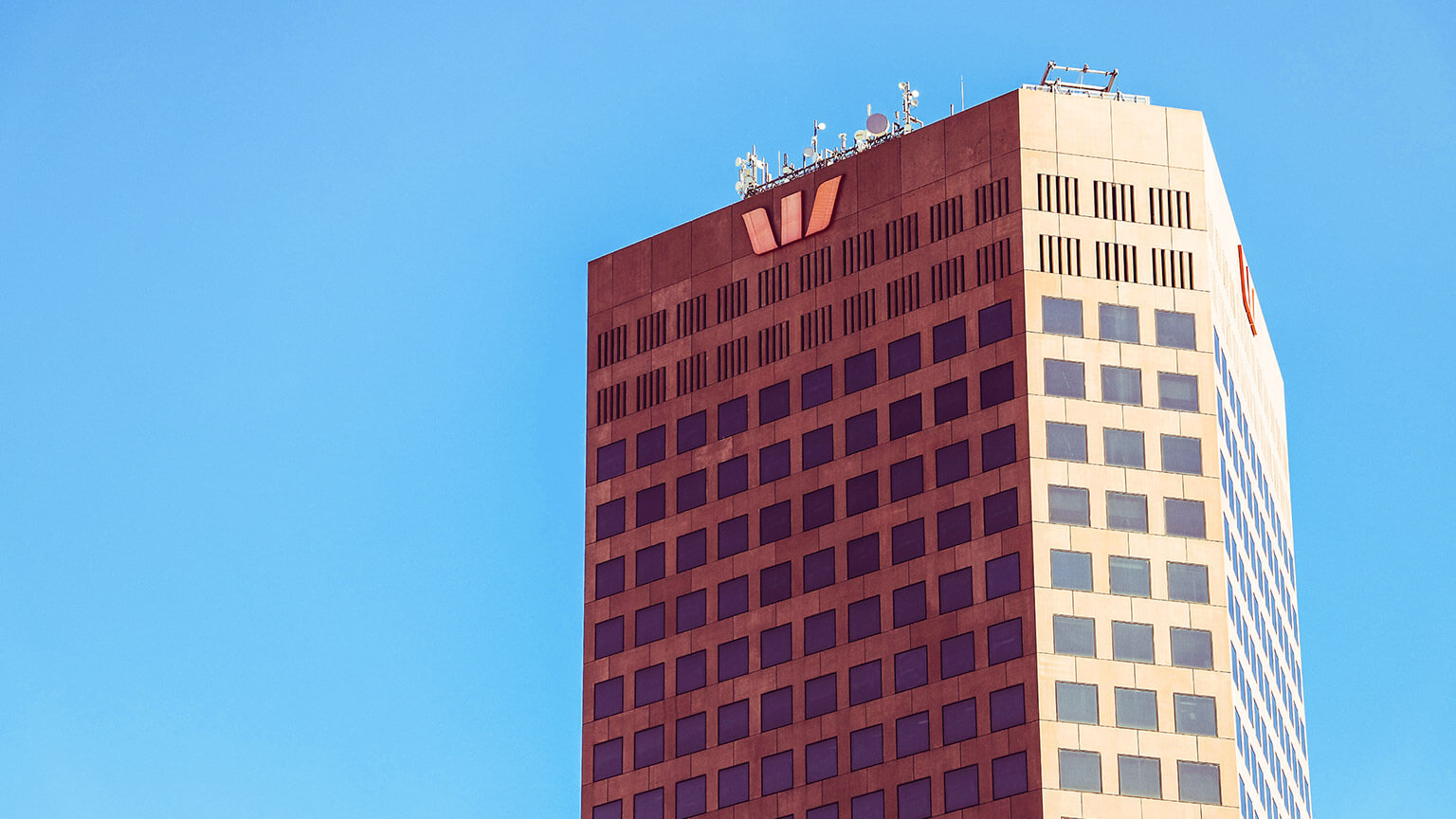 The high rise building that houses Westpac Bank's headquarters