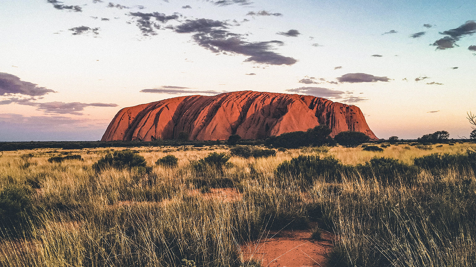 Uluru on a beautiful afternoon