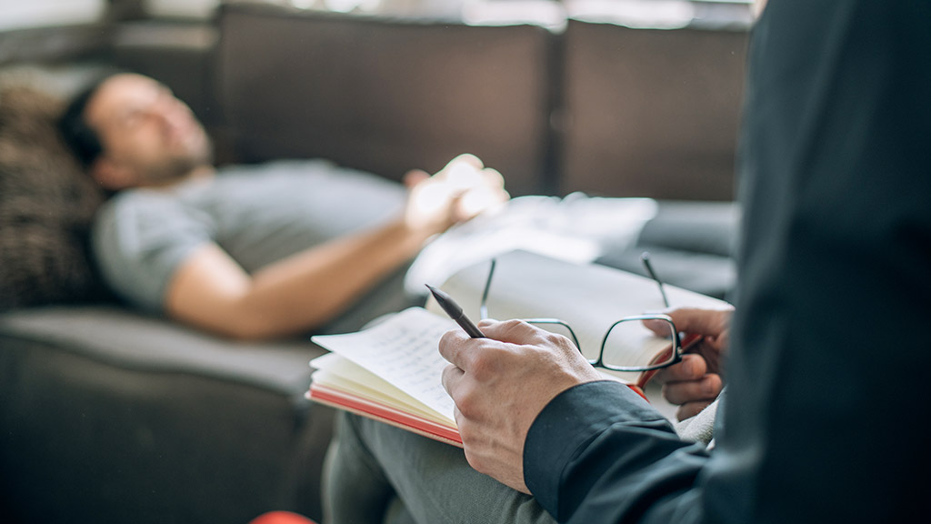 Psychotherapist and patient at an appointment in the office