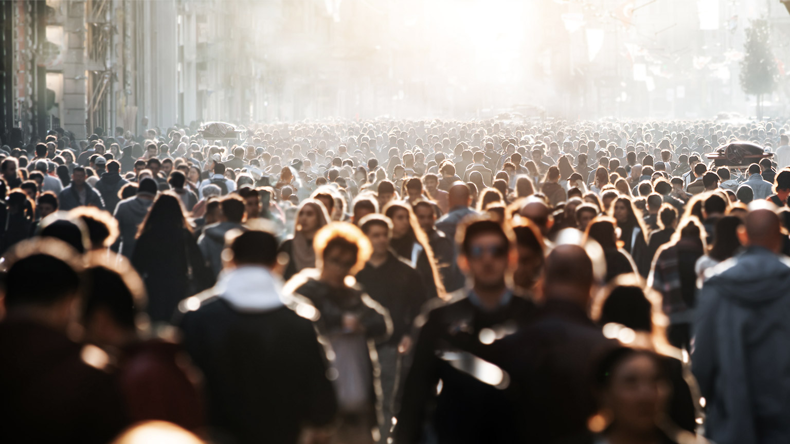 Crowd in the street