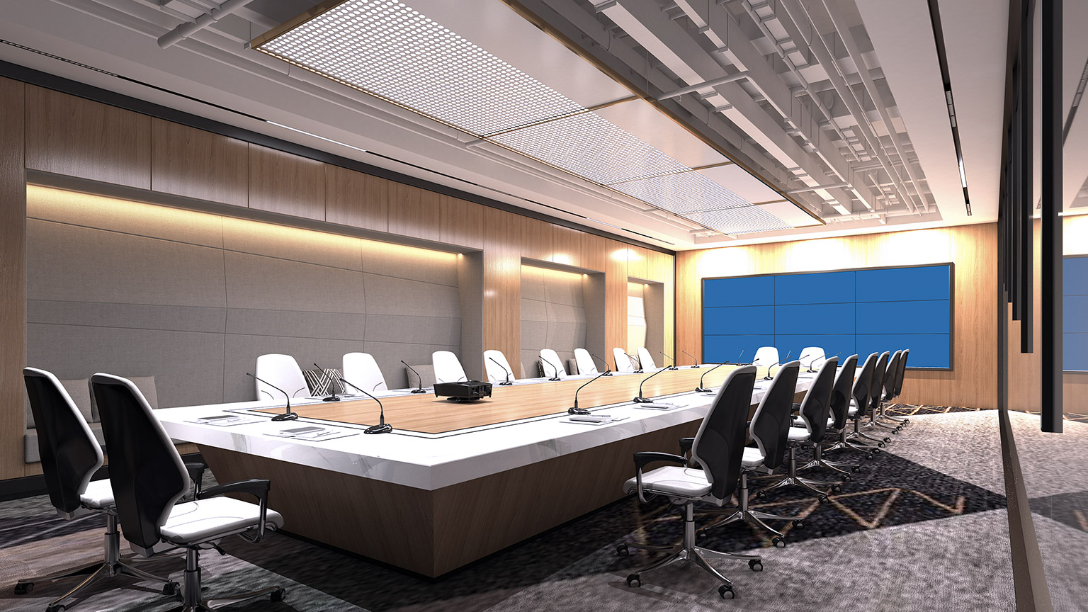 Interior of a boardroom