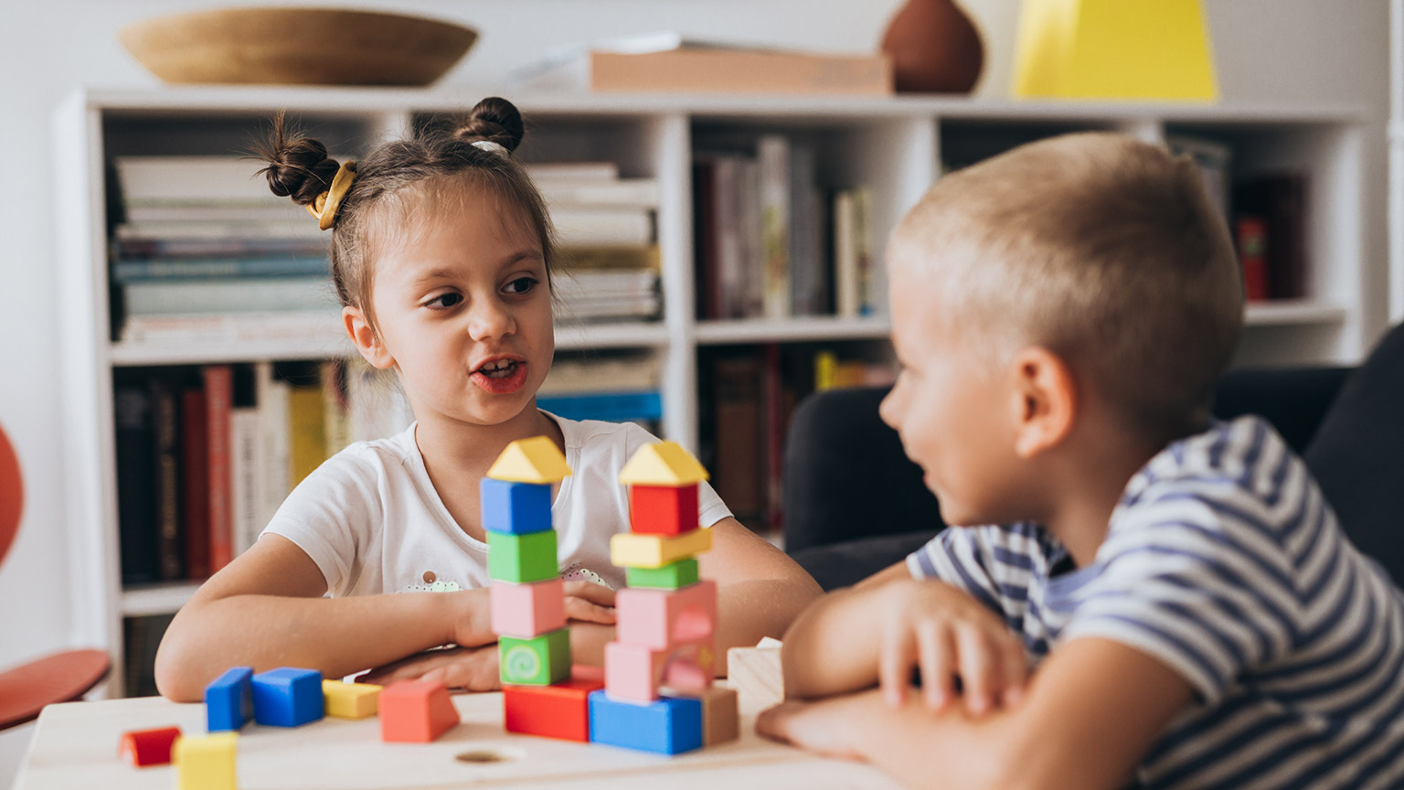 Kids at a childcare facility