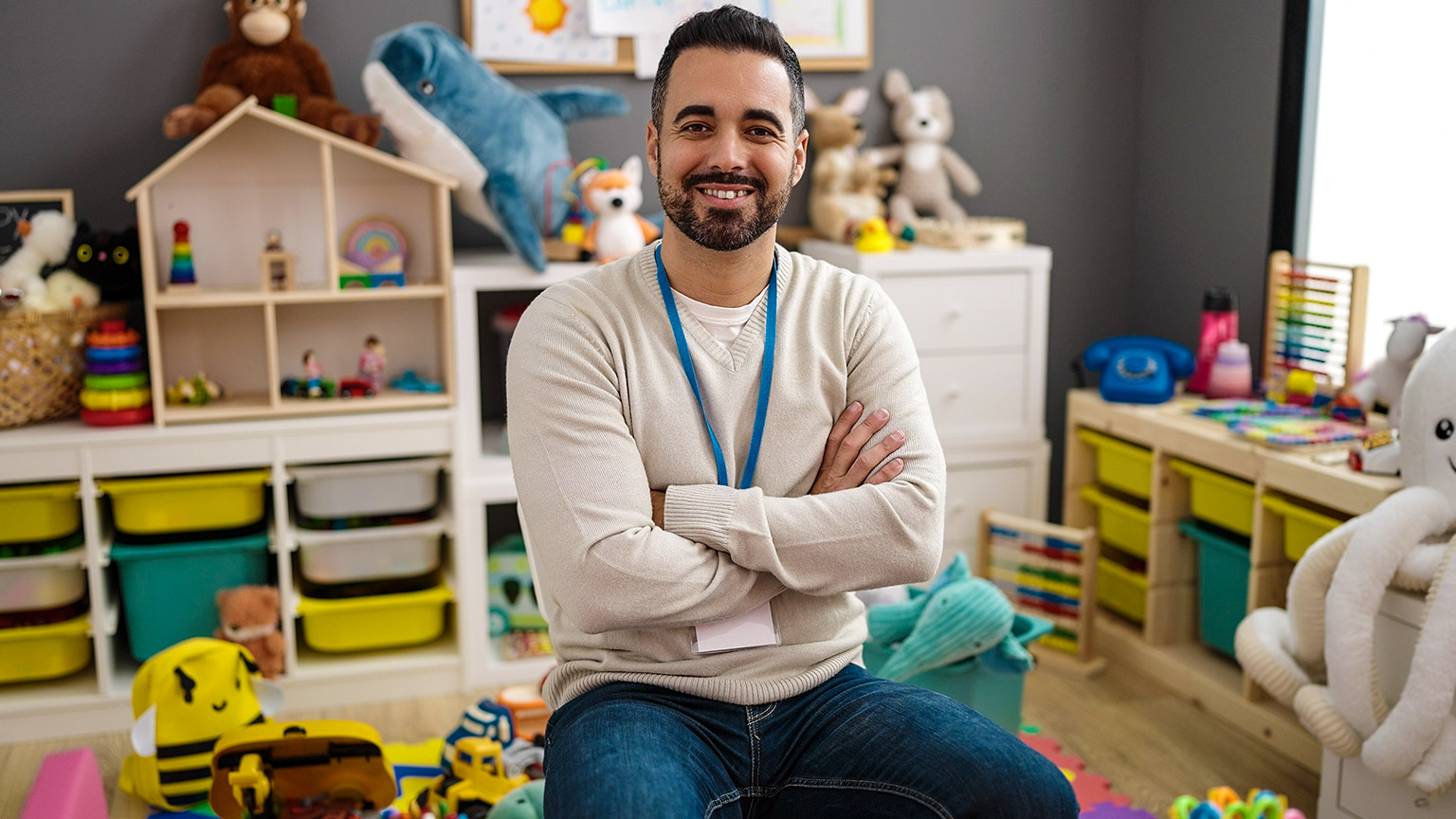 A supervisor in a childcare centre