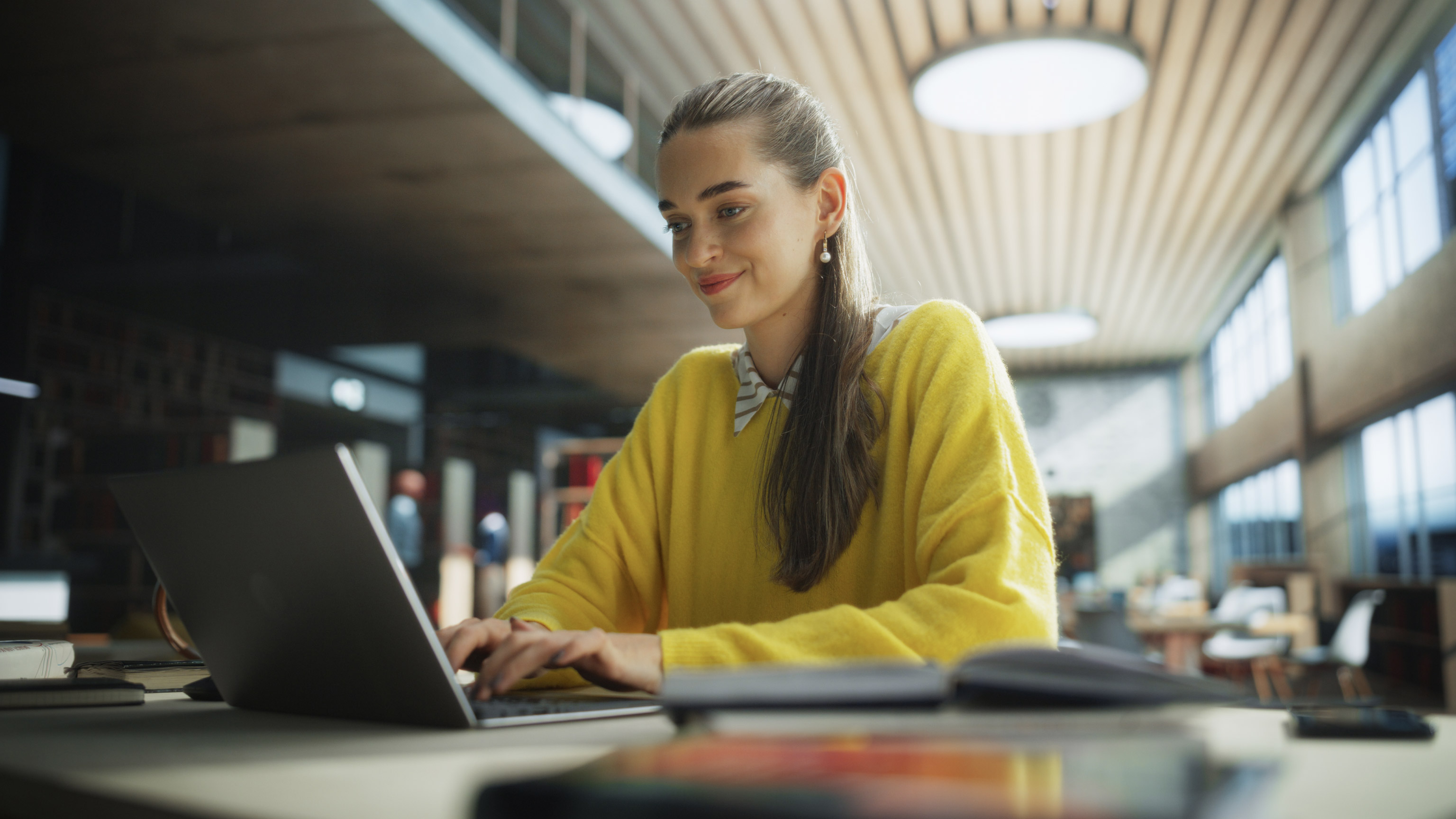 A person studying