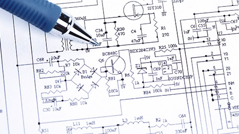 An electrical circuit diagram