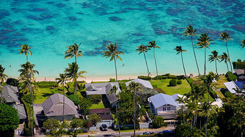 Beach and houses