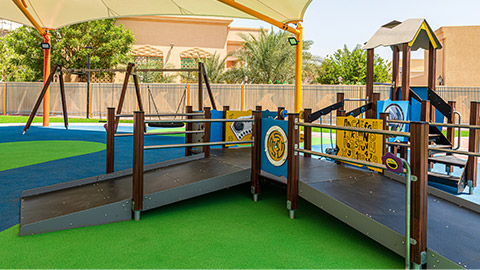 An outdoor play area