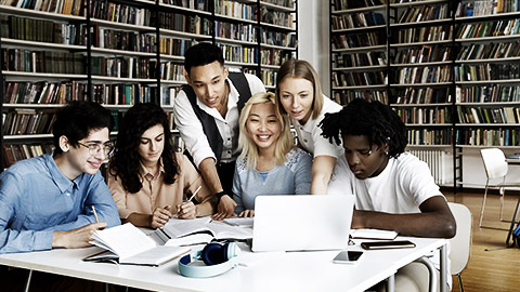 A group pharmacy/students doing an activity