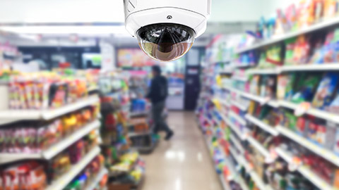 CCTV in a shop