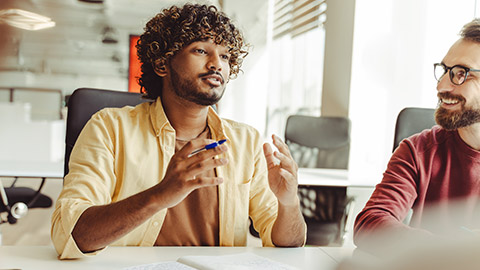 People working together in an office