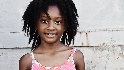 An aborigine girl