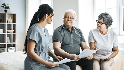 Caretaker assists senior in legal papers