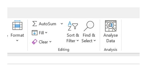 A screen shot Select the cell to the right or below the numbers you want to add