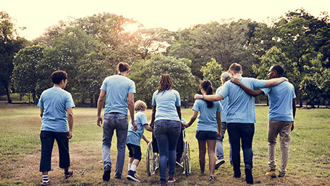 Group of Diversity People Volunteer Community Service