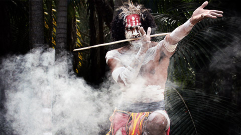 An aboriganl dancer