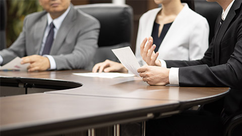 businessmen having a meeting