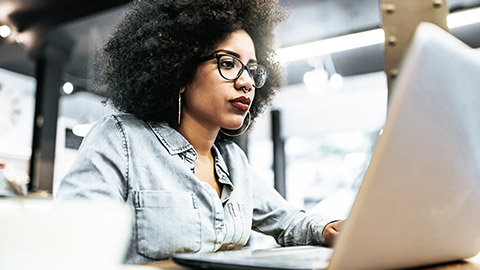 Woman on laptop