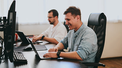 IT workers in an office