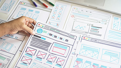 template layout framework wireframe design studio