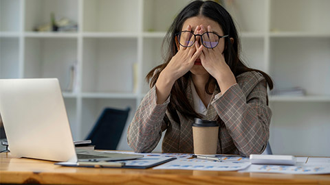 tired business woman