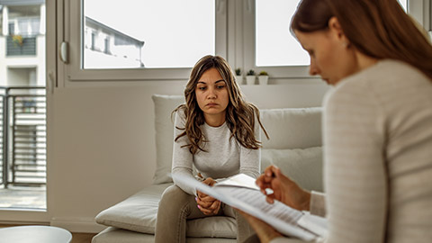 Young woman having mental problem, feeling anxiety