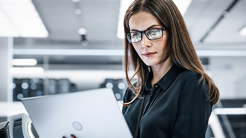 Woman on laptop