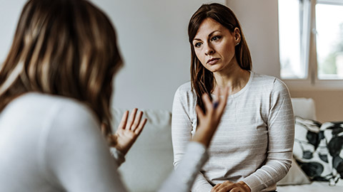 woman on counselling