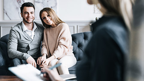 couple happy during counselling