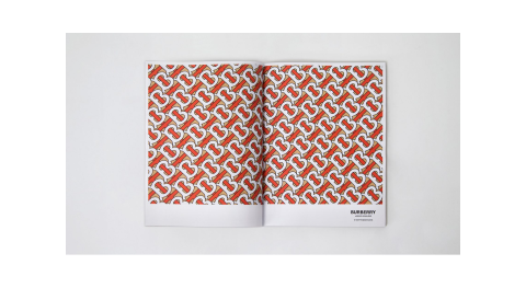 An image of the Burberry logo by Peter Saville