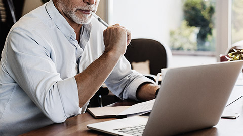 An accountant preparing financial statements