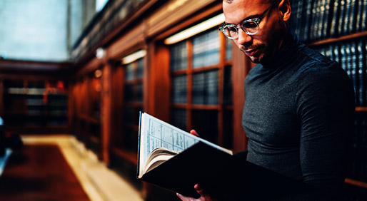 a person reading the constitution