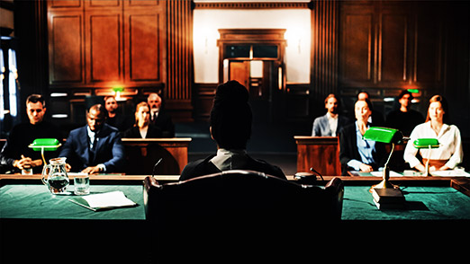 a court scene with the members involved in a legislation