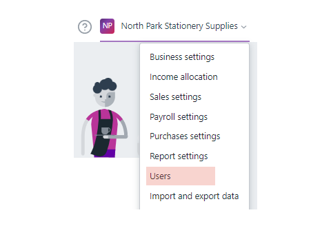 A screen shot of the Monthly management report page in MYOB