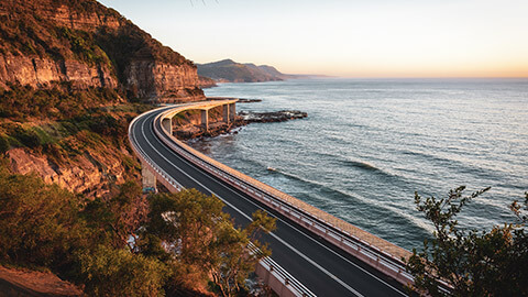 The Sea Cliff Bridge on the NSW south coast