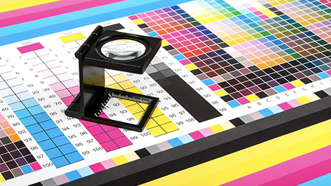 Photoggraph of CMYK print test