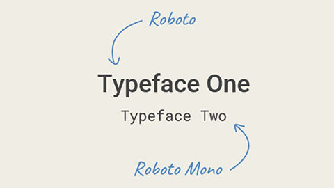 presence of the same trait in both typefaces