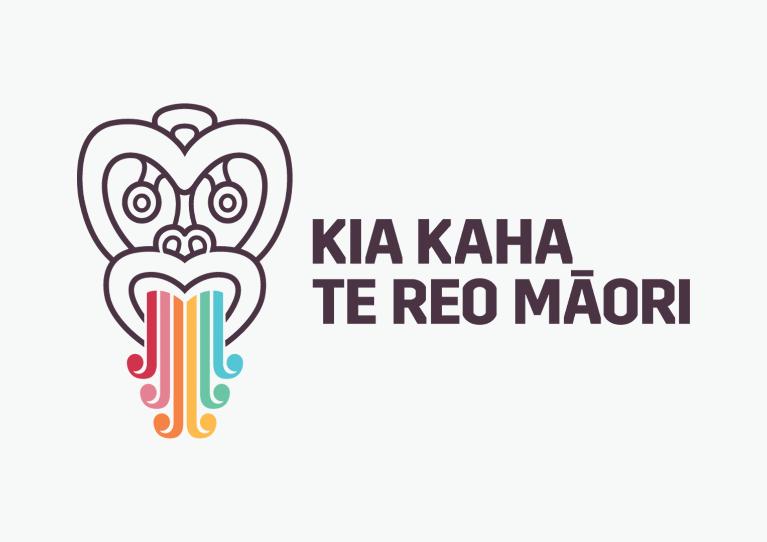 The logo of Kia Kaha Te Reo Maori