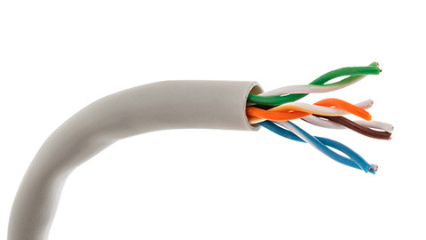 An unshielded twisted pair cable