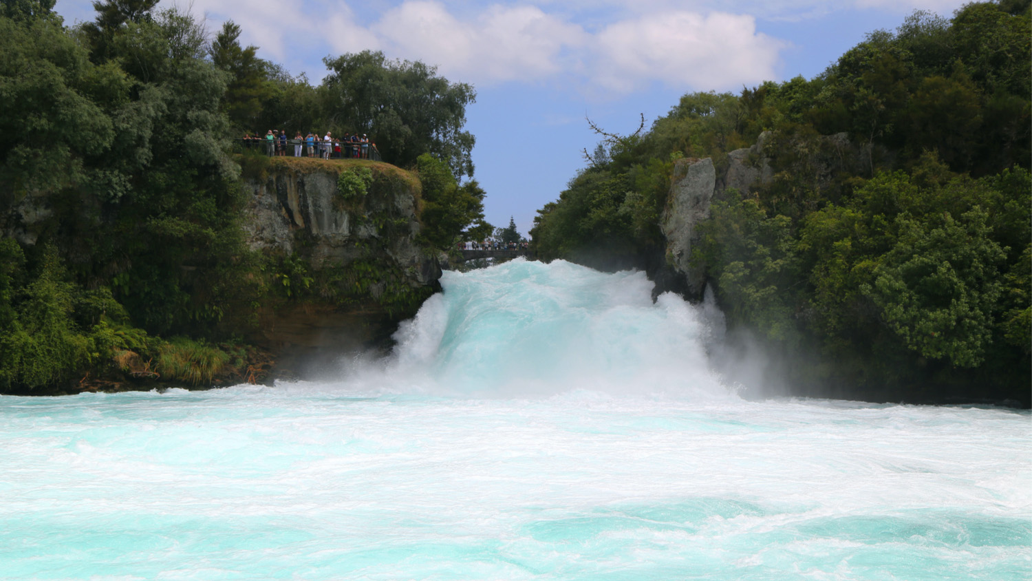 Huka Falls - Waterfall near Taupo, New Zealand