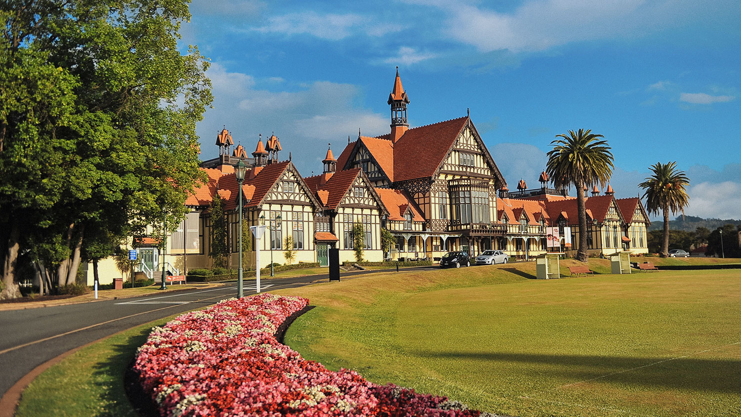 New Zealand. A large and popular thermal spa in Rotorua.