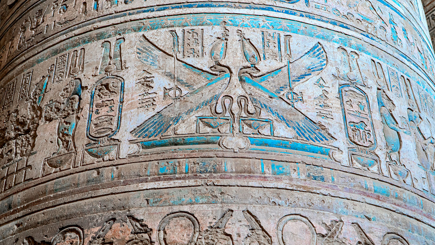 Dendera temple or Temple of Hathor. Egypt. Dendera, Denderah, is a small town in Egypt. Dendera Temple complex, one of the best-preserved temple sites from ancient Upper Egypt.