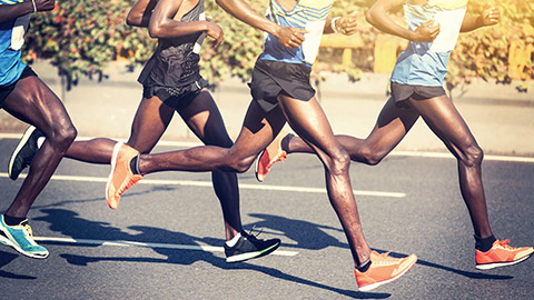 group of african runners