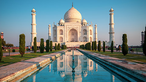 Exterior view of Taj Mahal