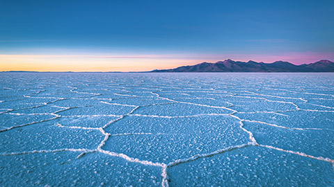 Bolivian salt flat
