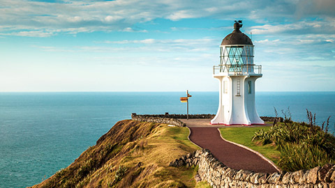 lighthouse at sunset