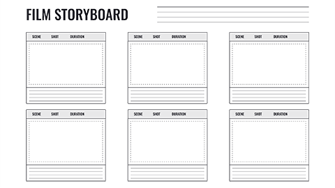 Example of film storyboard