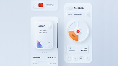 Neumorphism example by Pluyto