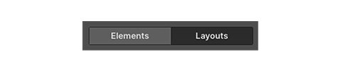 elements or layouts selection